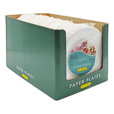 Homeware Essentials (7") Paper Plates - 20 Pack