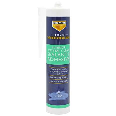 Bartoline Interior Crystal Clear Sealant & Adhesive 290ml