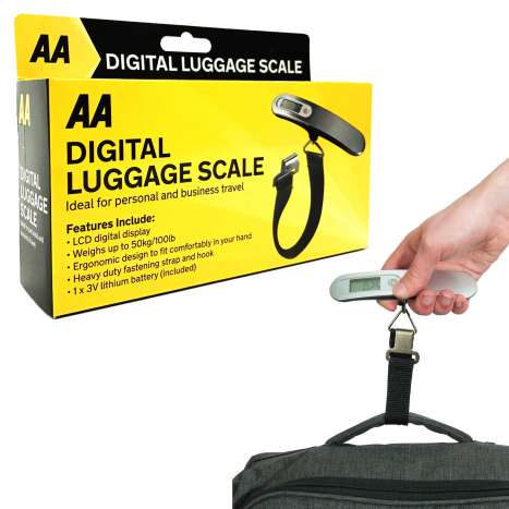 AA Digital Luggage Scale - Batteries Included