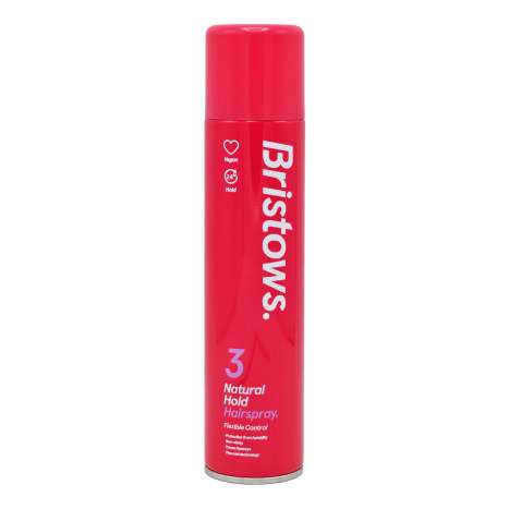 Bristows (3) Natural Hold Hairspray 300ml