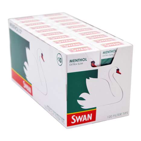Swan Menthol Extra Slim Filter Tips 120 Pack