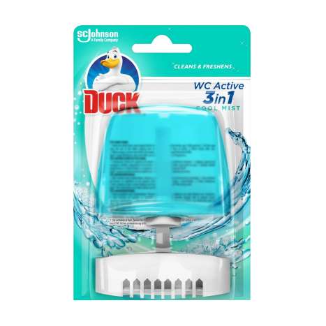 Duck Active 3 In 1 Toilet Liquid Rim Block (55ml) - Cool Mist
