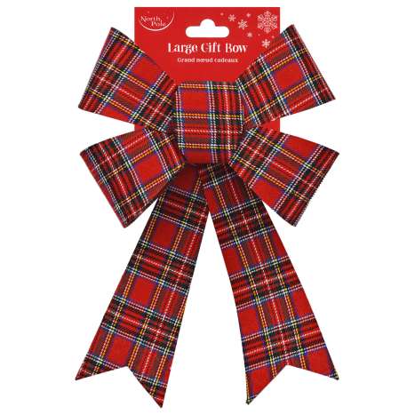 Large Tartan Bow (30cm x 20cm)