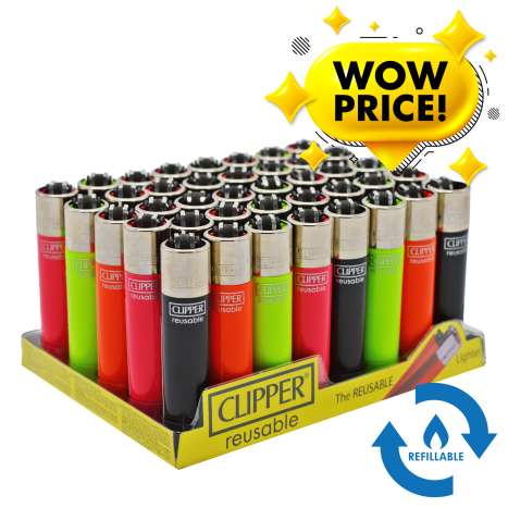 Clipper Flint Lighters - Assorted Colours