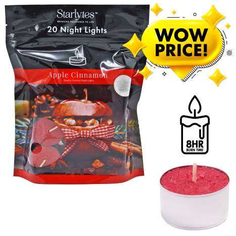Starlytes Night Lights 20 Pack - Apple Cinnamon