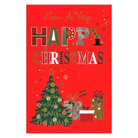 Christmas Cards Code 75 - Happy Christmas