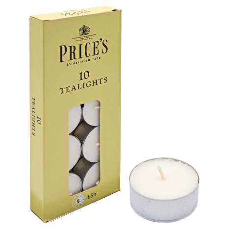 Price's Tealights 10 Pack - Non-Fragranced