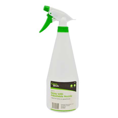 Green Blade Spray Bottle with Adjustable Nozzle (900ml)
