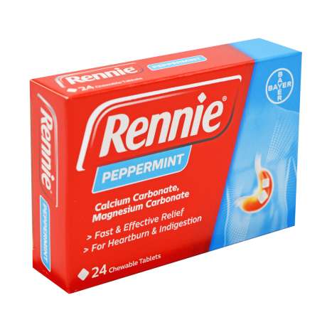 Rennie Tablets 24 Pack - Peppermint