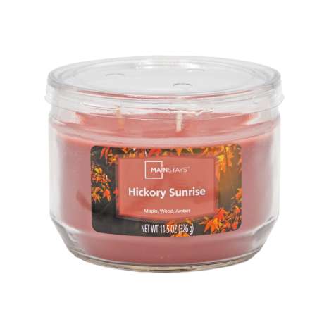 Mainstays Scented Glass Candle (326g) - Hickory Sunrise