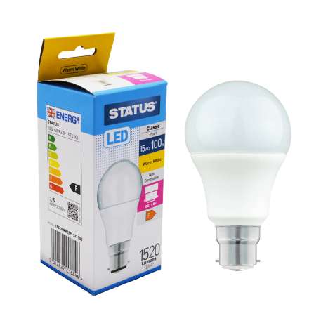 Status LED 15w=100w Classic Bayonet Cap Light Bulb