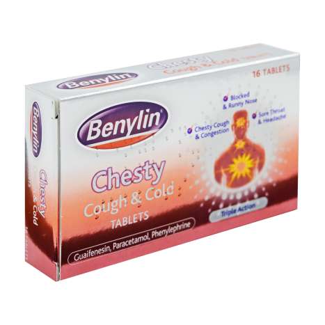 Benylin Chesty Cough and Cold Tablets 16 Pack