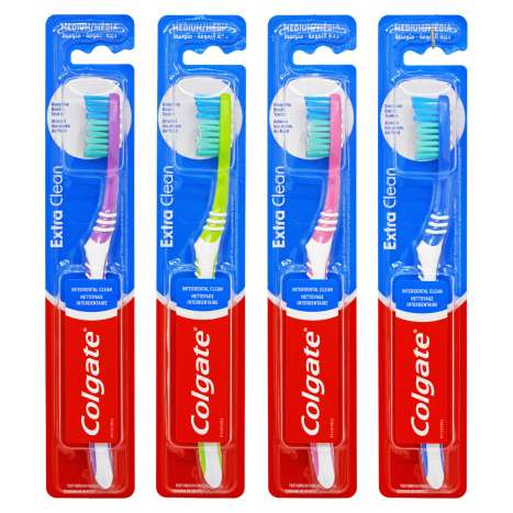 Colgate Extra Clean Toothbrush - Assorted Colours