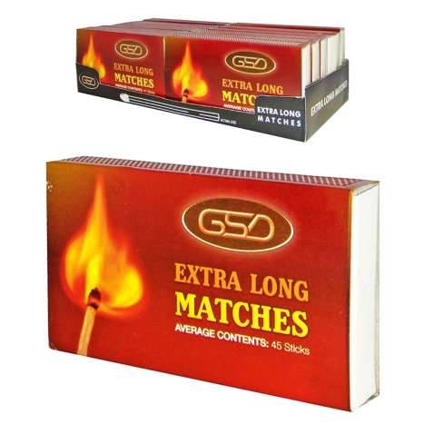 GSD Extra Long Matches 45 Sticks