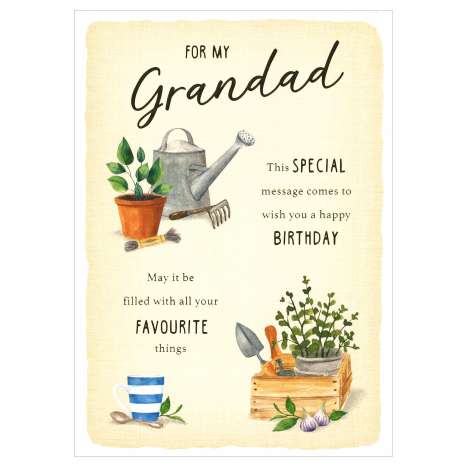 Garlanna Greeting Cards Code 50 - Grandad