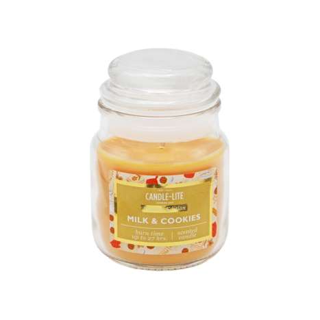 Candle-Lite Scented Glass Jar Candle 85g - Milk & Cookies