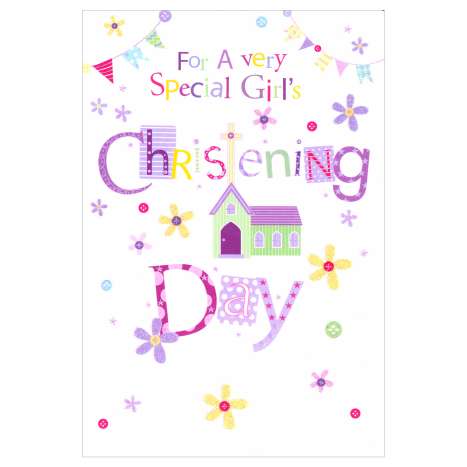 Everyday Greeting Cards (Code 50) - Christening Girl