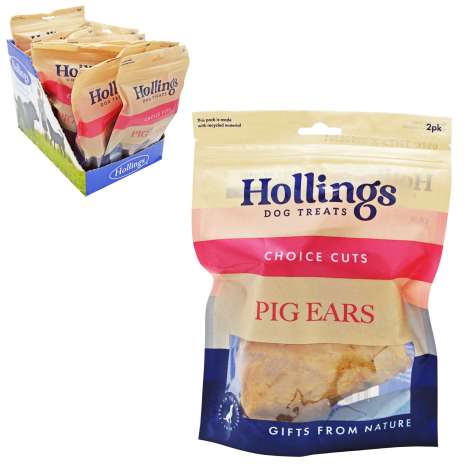 Hollings Pigs Ears 2 Pack
