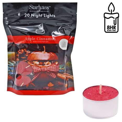 Starlytes Night Lights 20 Pack - Apple Cinnamon