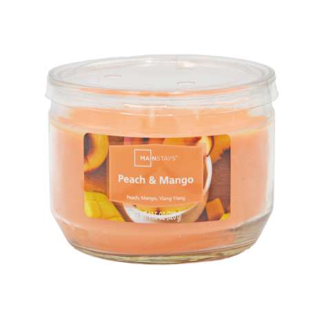 Mainstays Scented Glass Candle (326g) - Peach & Mango