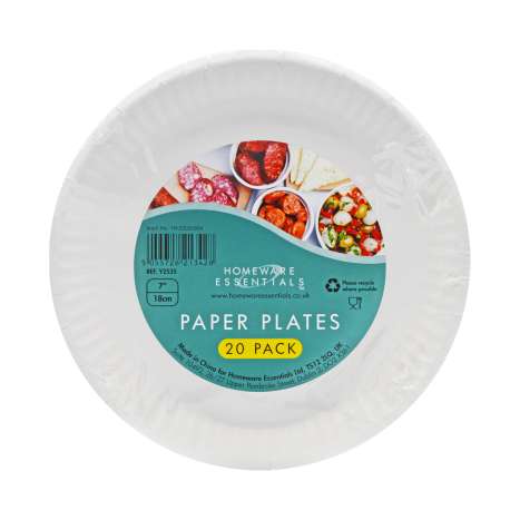 Homeware Essentials (7") Paper Plates - 20 Pack