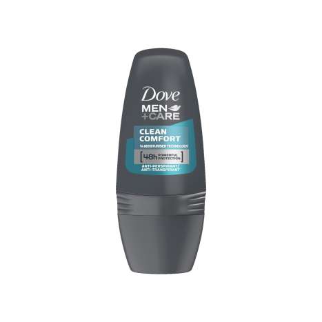 Dove Men+Care Antiperspirant Deodorant Roll-On 50ml - Clean Comfort