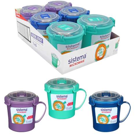 Sistema Medium Soup Mug 656ml - Assorted Colours