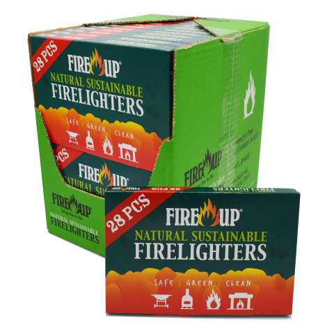 Fire Up Natural Firelighters 28 Cubes