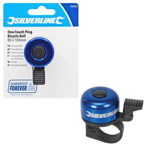 Silverline One-Touch Ping Bicycle Bell