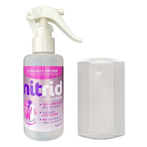 Nitrid with Licerum Head Lice Treatment Spray 120ml