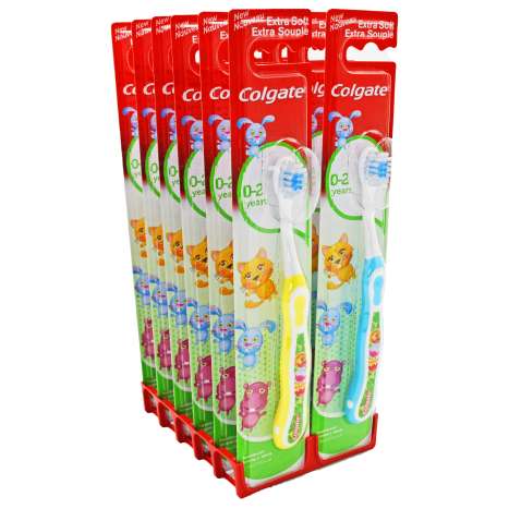 Colgate Kids (0-2 Years) Extra Soft Toothbrush - Assorted Colours