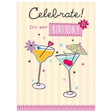 Garlanna Greeting Cards Code 50- Celebrate Cocktails
