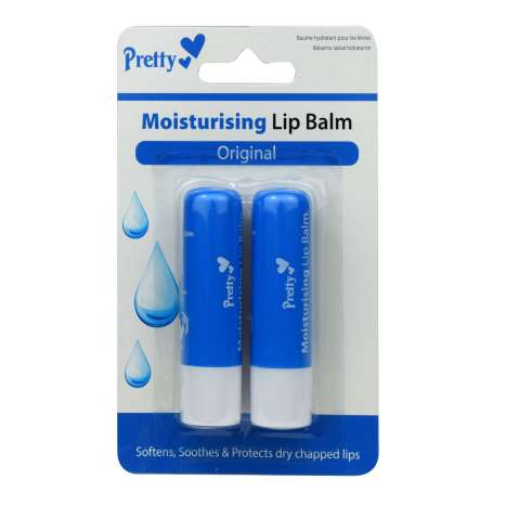 Pretty Moisturising Lip Balm 2 Pack - Original