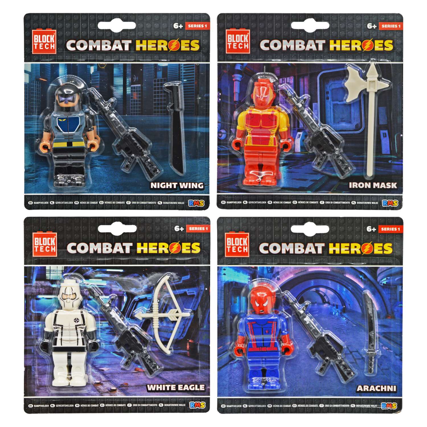 Block Tech Characters Wholesale Block Tech Combat Heroes Homeware Essentials