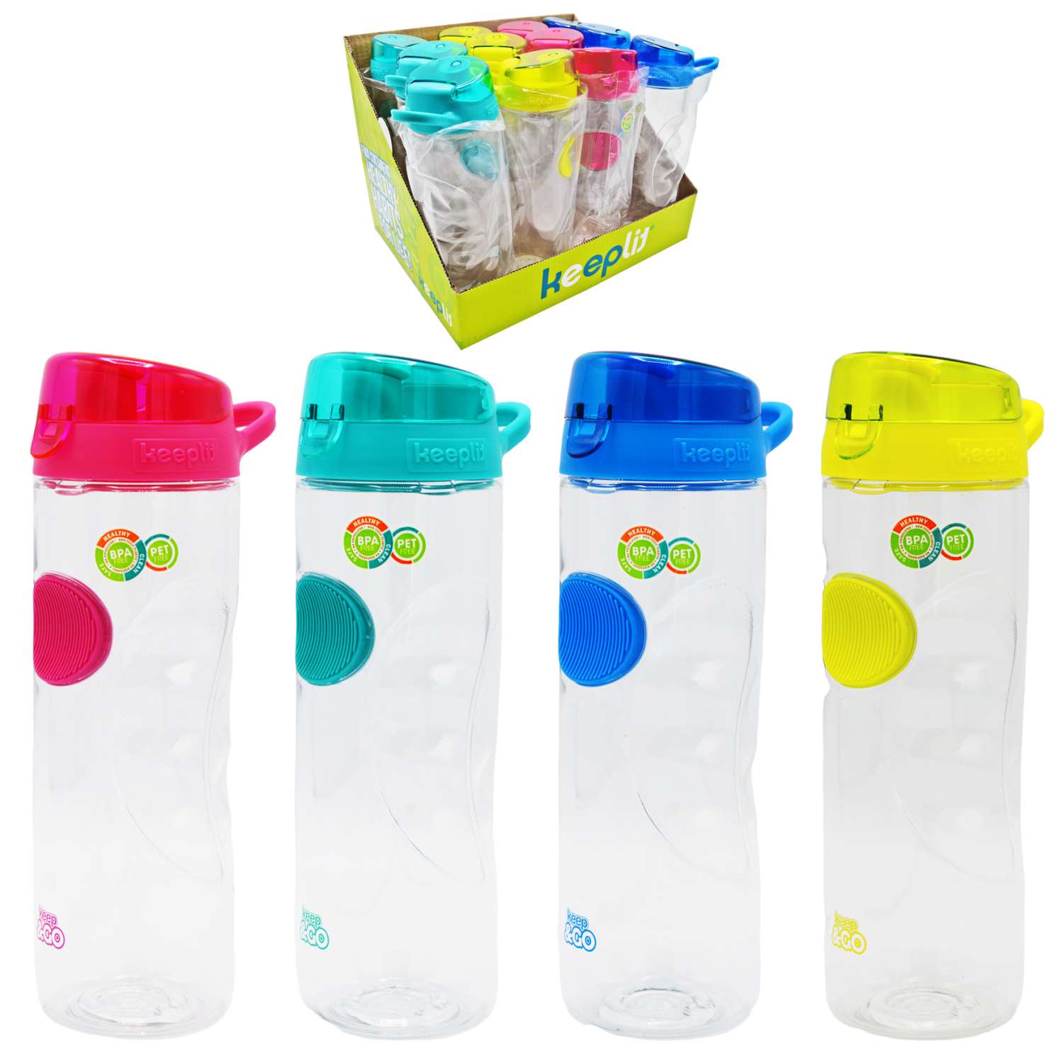 Wholesale Keeplit Tritan Bottle 800ml Assorted Colours Homeware Essentials