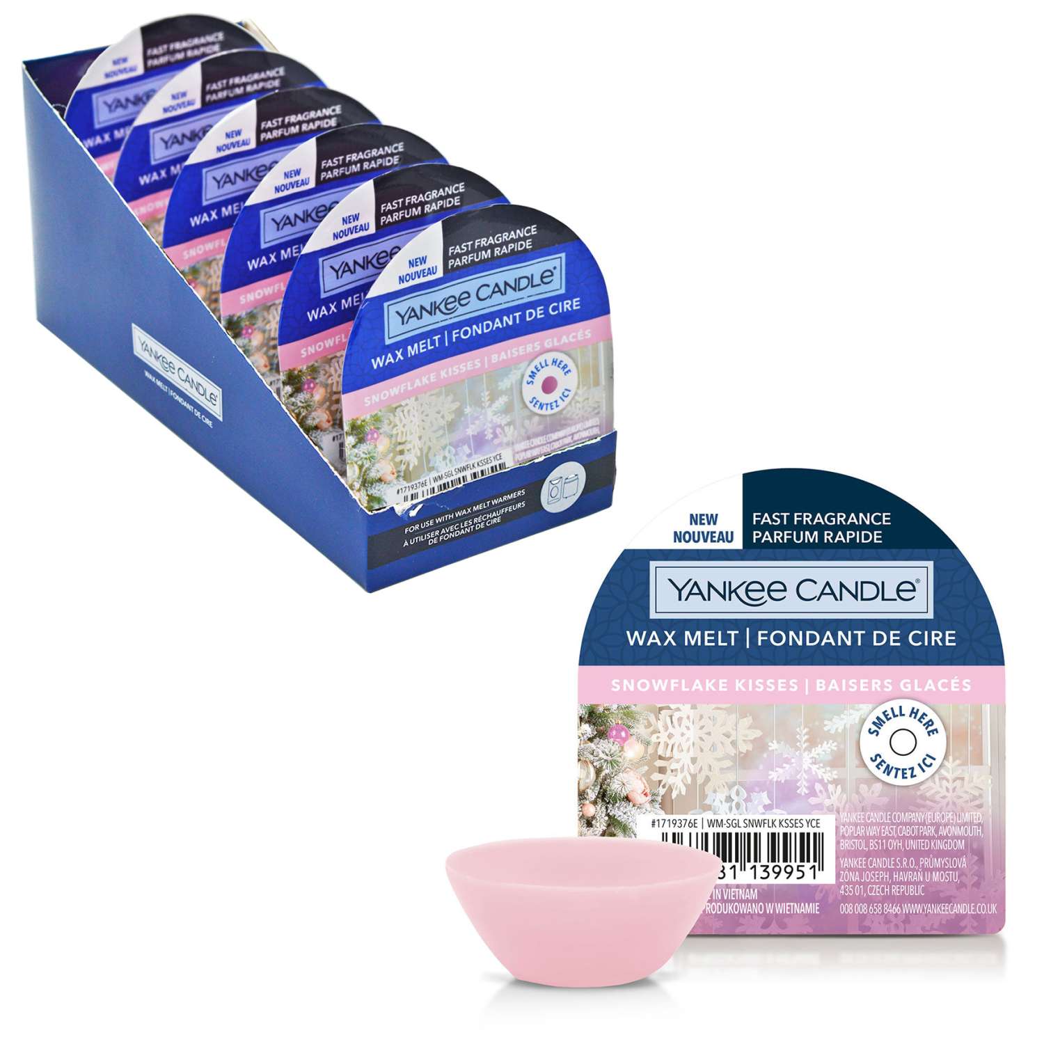 Wholesale Yankee Candle Wax Melt 22g Snowflake Kisses Homeware