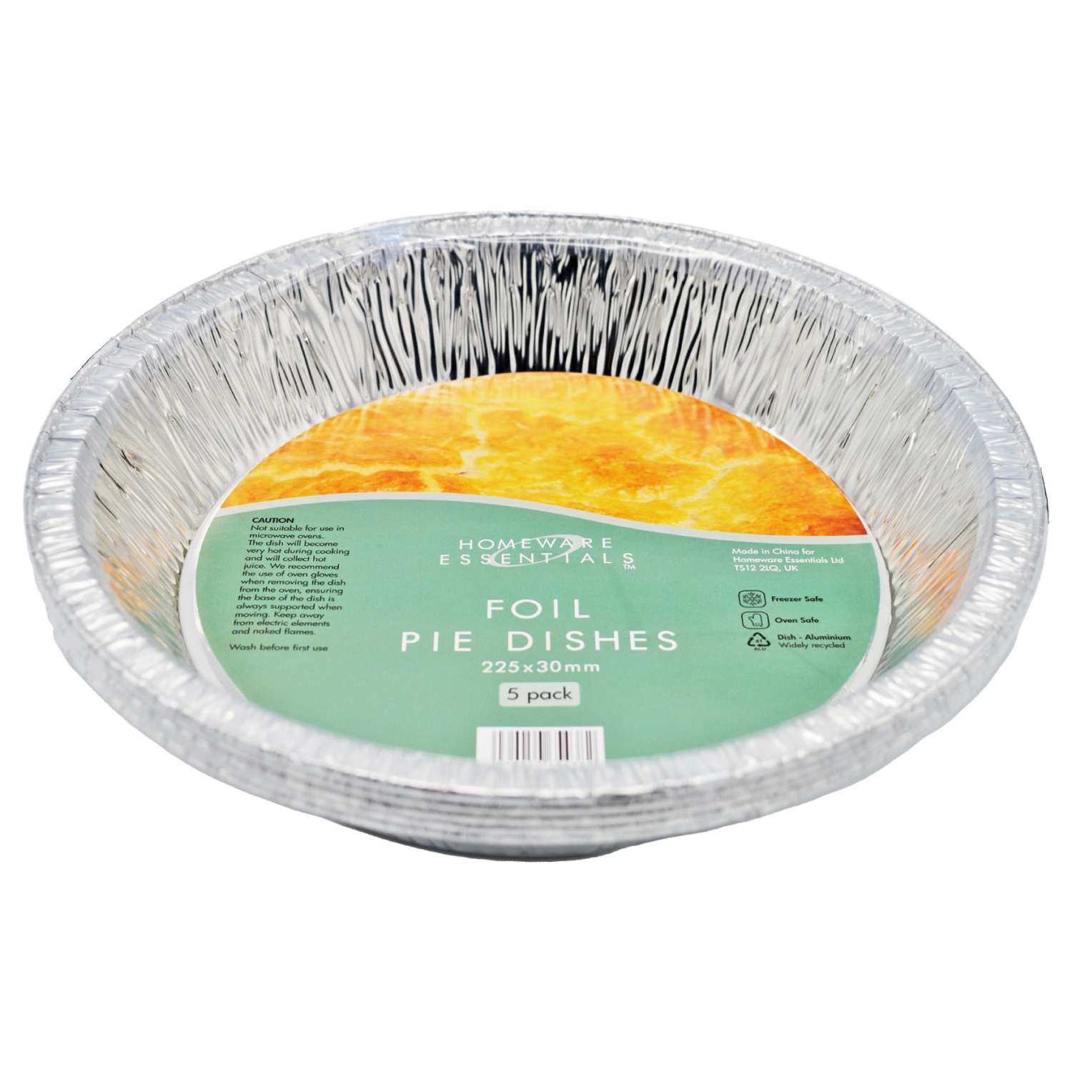 Wholesale Homeware Essentials Foil Pie Dishes 5 Pack Homeware Essentials