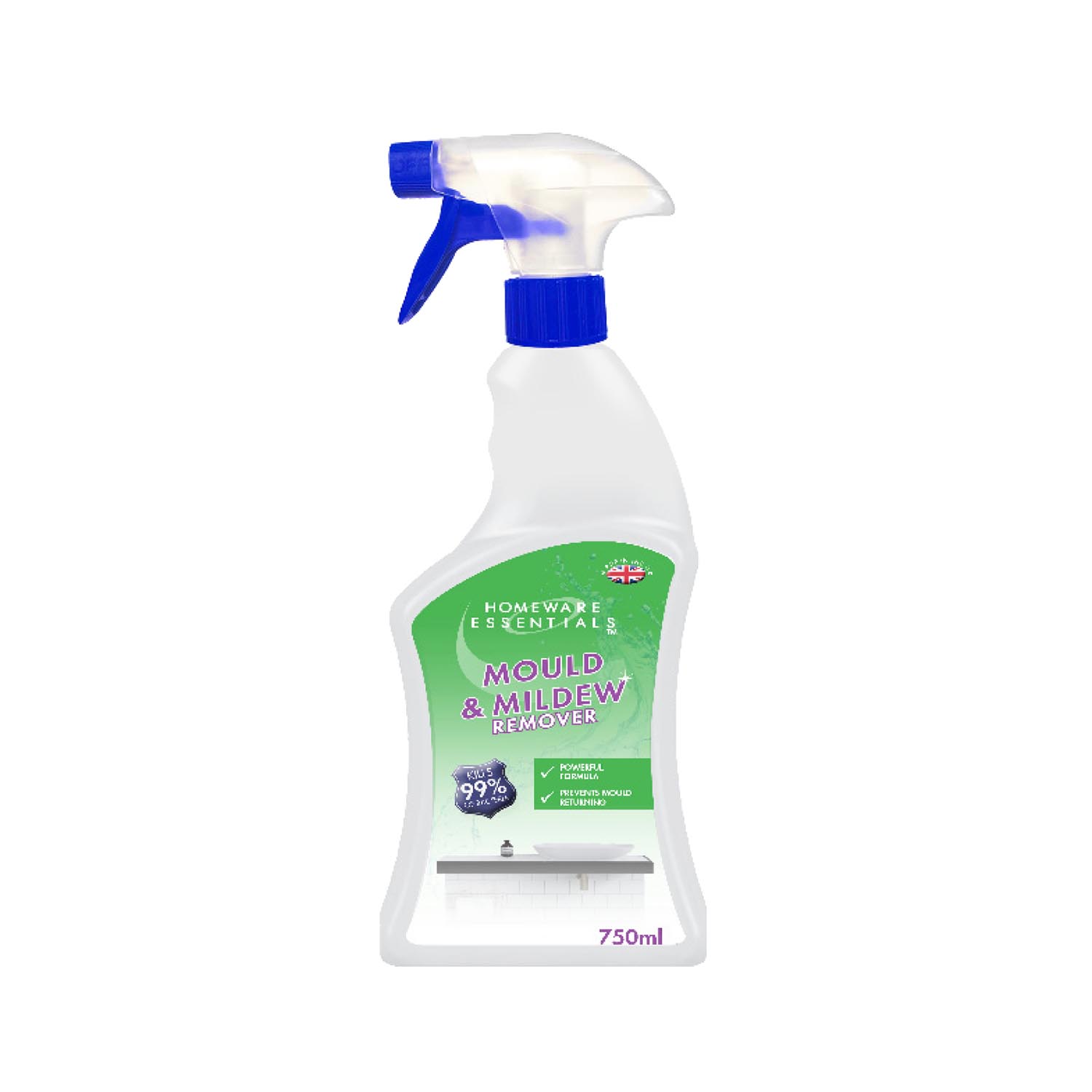 H/ess mould & mildew spray 750ml Homeware Essentials
