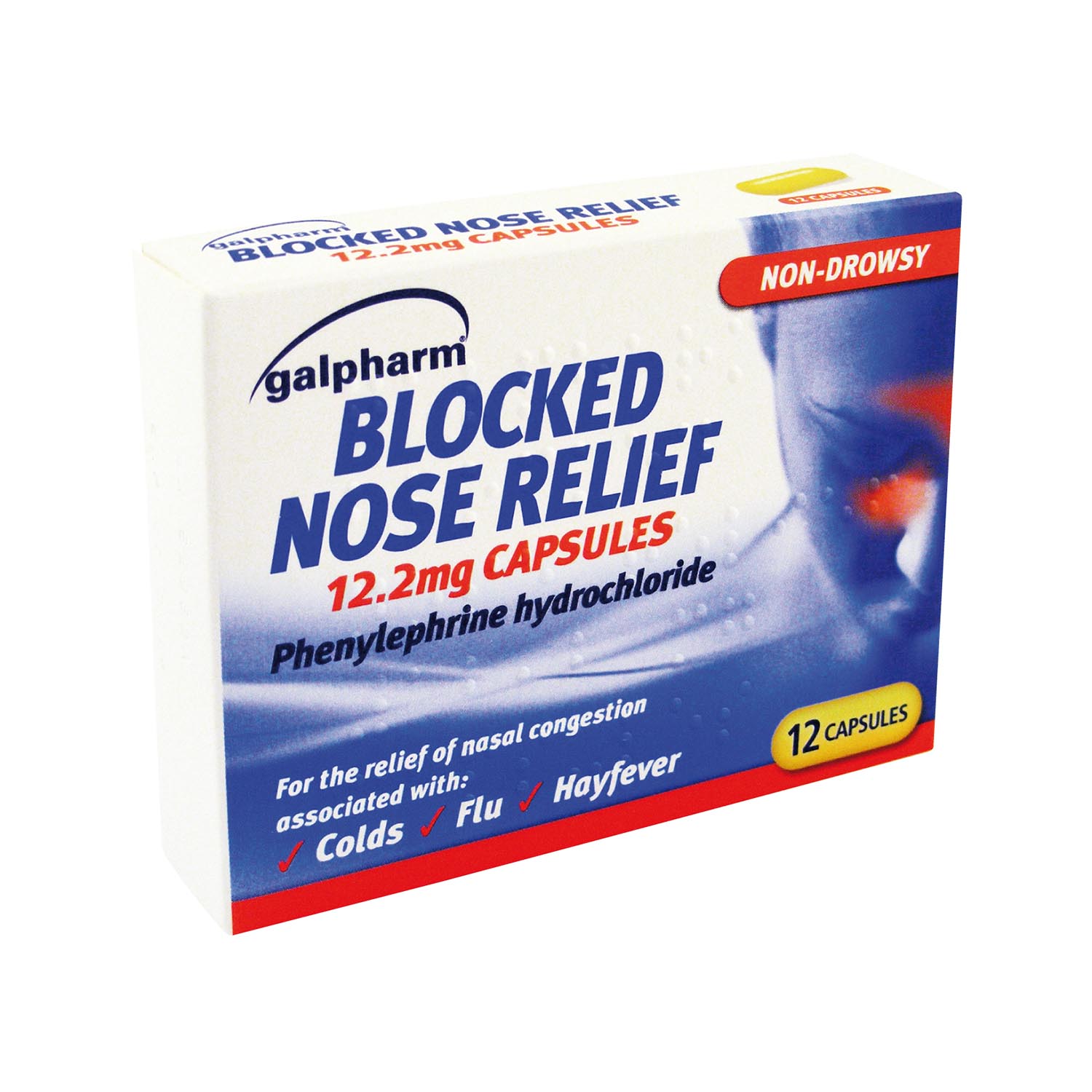 Galpharm Blocked Nose Relief Capsules 12 Pack Homeware Essentials