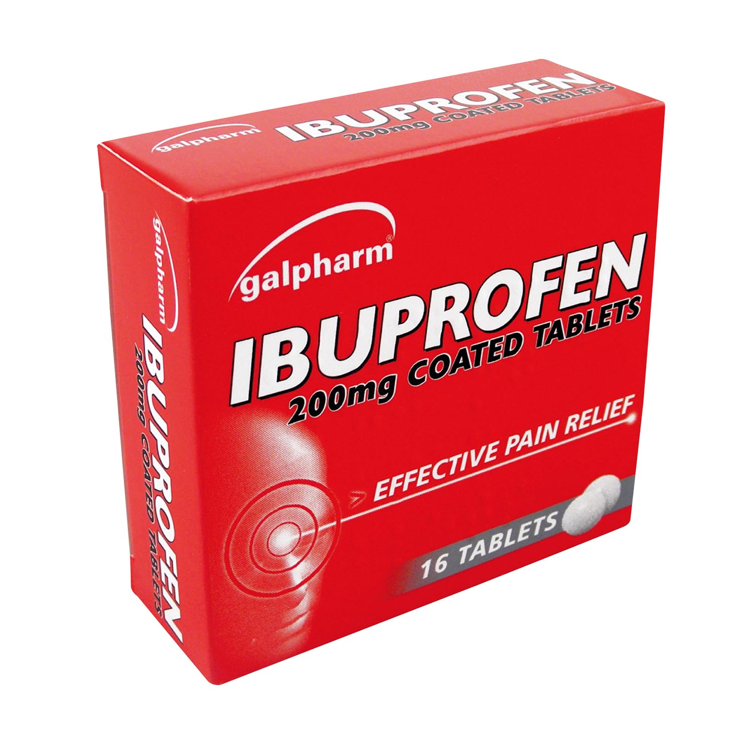 Galpharm Ibuprofen 200mg Tablets 16 Pack X3 Triple Pack Effective