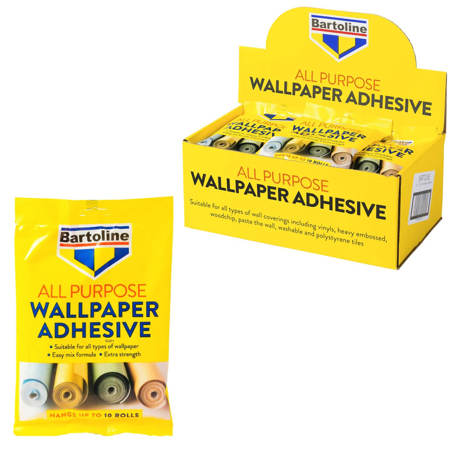 Wholesale Bartoline All Purpose Wallpaper Adhesive - 10 Roll Sachets -  Homeware Essentials